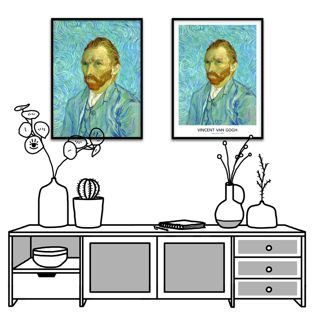 Vincent Van Gogh, Blue self portrait, 1889