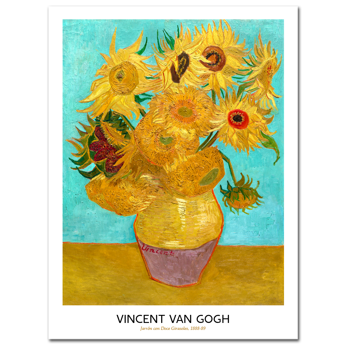 Vincent Van Gogh, Vase with Twelve Sunflowers, 1888-89