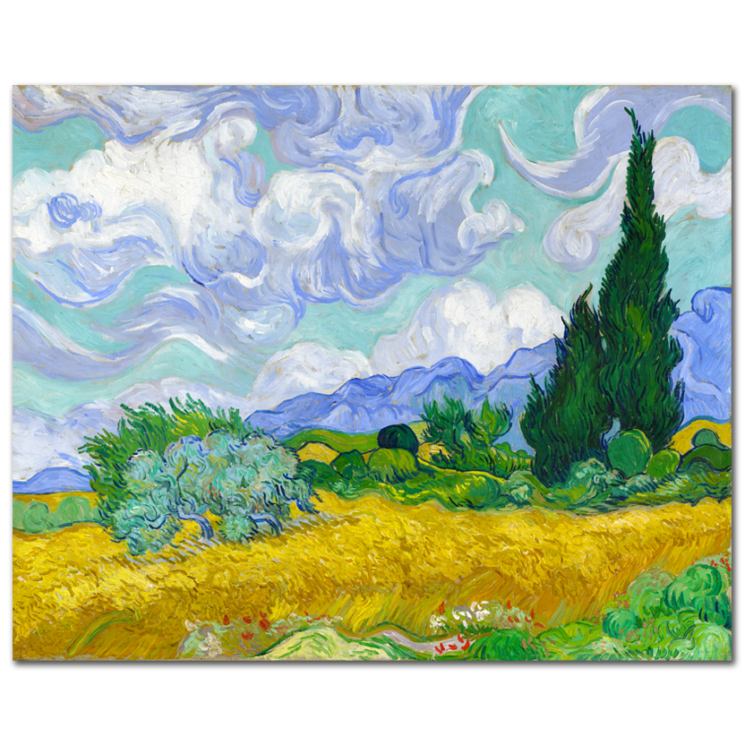 Vincent Van Gogh, Wheat Field with Cypresses, 1889