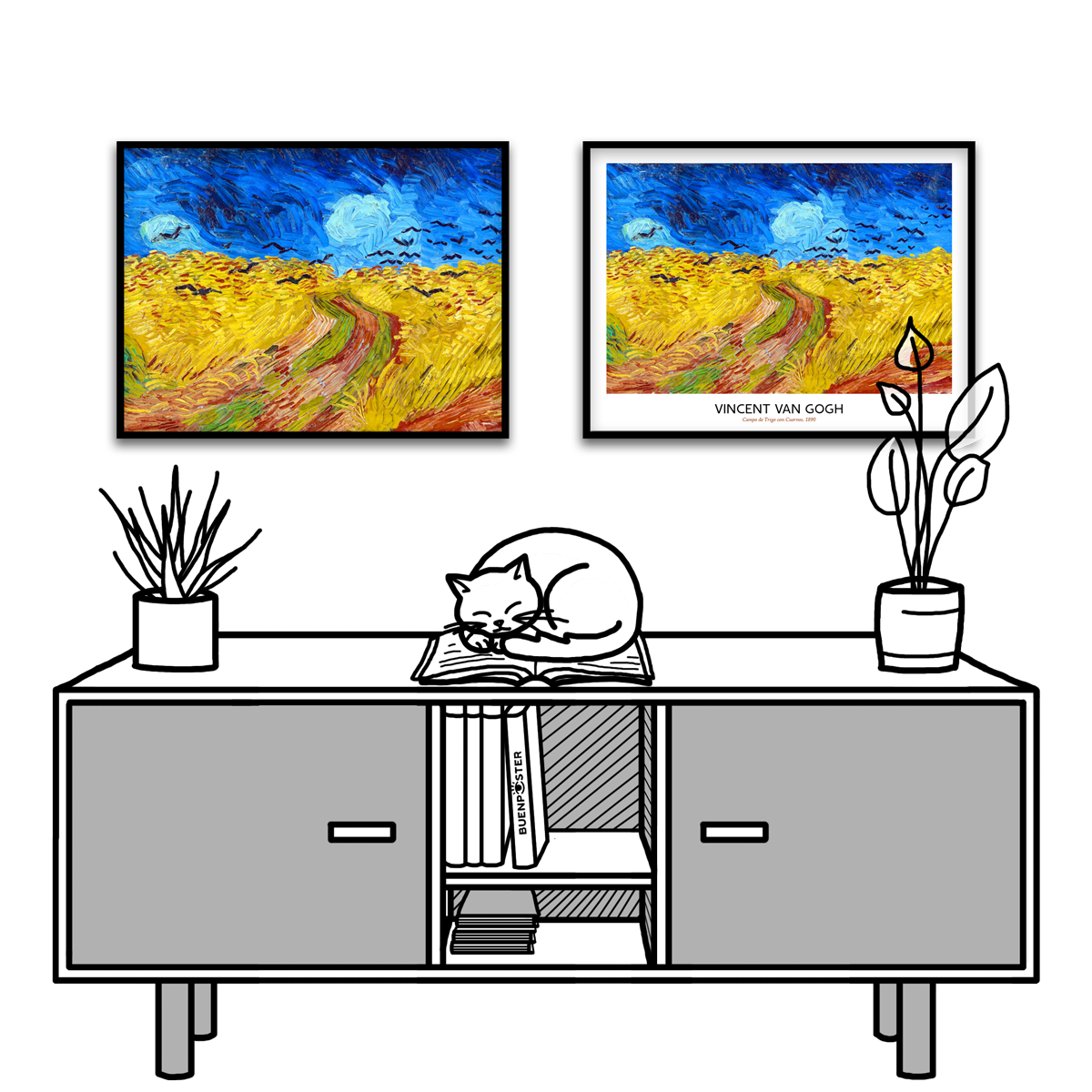 Vincent Van Gogh, Wheatfield with Crows, 1890