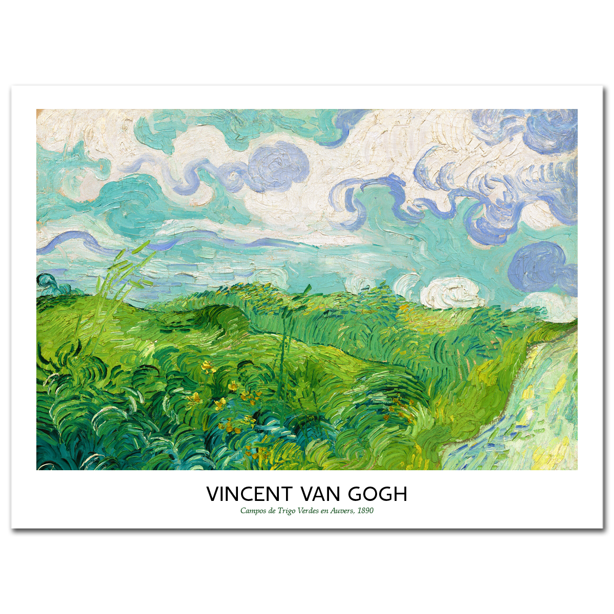 Vincent Van Gogh, Green wheat fields, Auvers, 1890