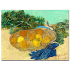 Vincent Van Gogh, Oranges and lemons with blue gloves, 1889