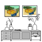 Vincent Van Gogh, Oranges and lemons with blue gloves, 1889