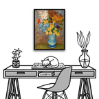 Vincent Van Gogh, Vase with daisies and anemones, 1887
