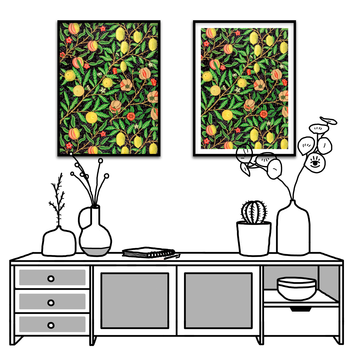 William Morris, Fruit pattern, 1862