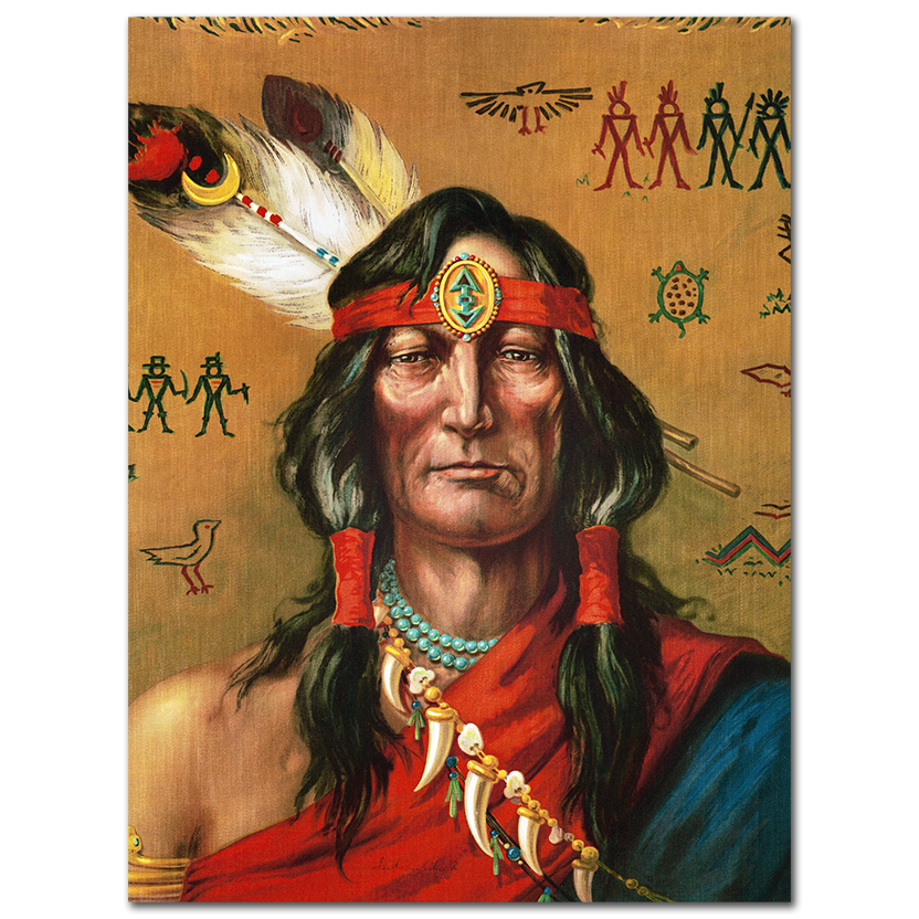 Indian chief portrait, 1906