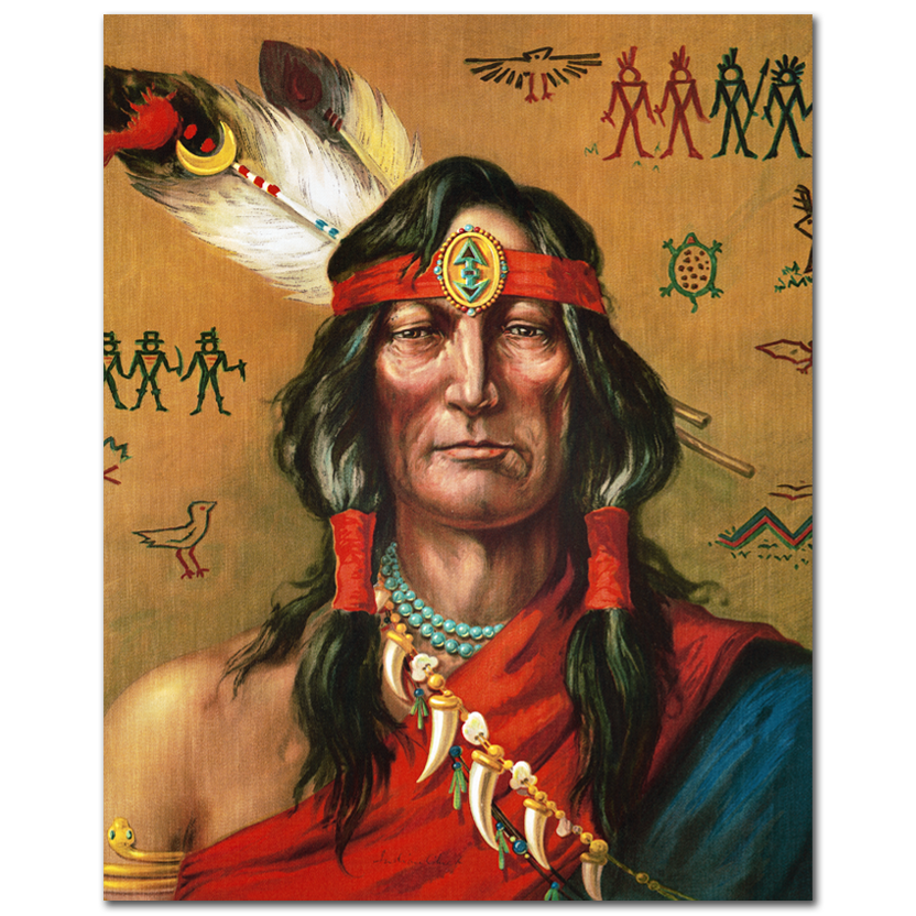 Indian chief portrait, 1906