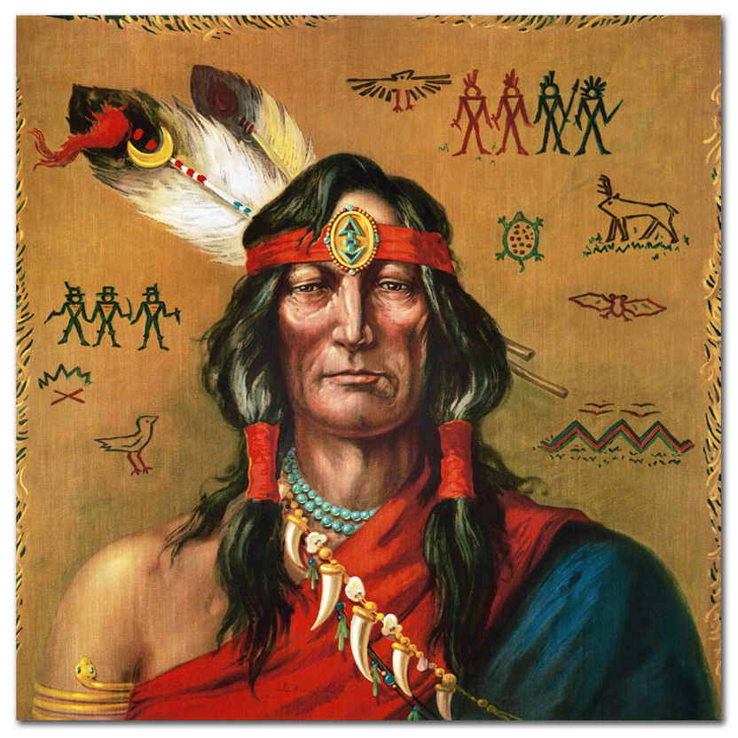 Indian chief portrait, 1906