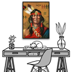 Indian chief portrait, 1906