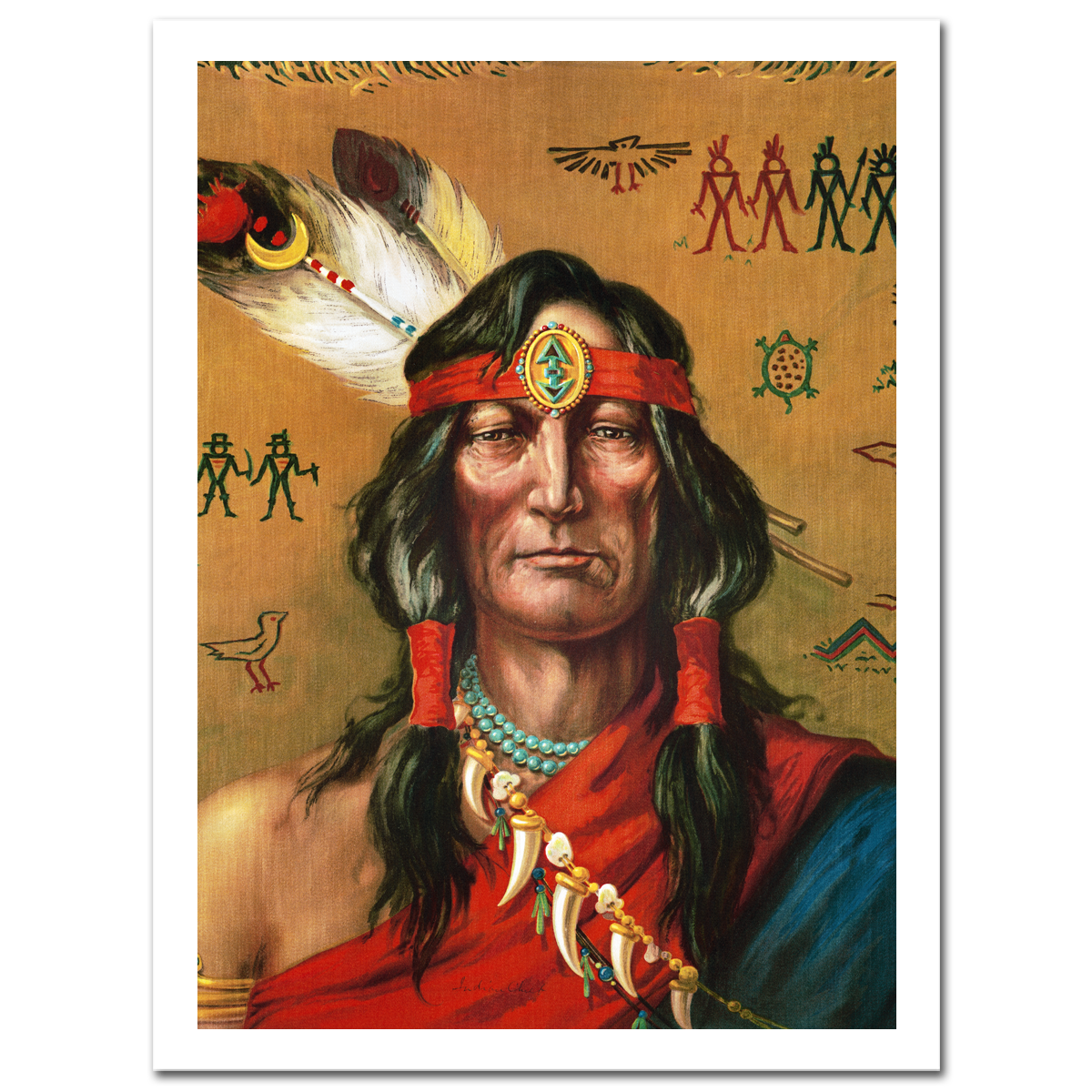 Indian chief portrait, 1906